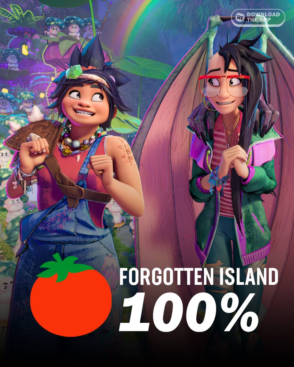 RottenTomatoes's tweet photo. Early reviews are in for #ForgottenIsland, currently it's Fresh at 100% on the Tomatometer, with 22 reviews: https://t.co/00ypqC36vz https://t.co/wKlEpN1DY7