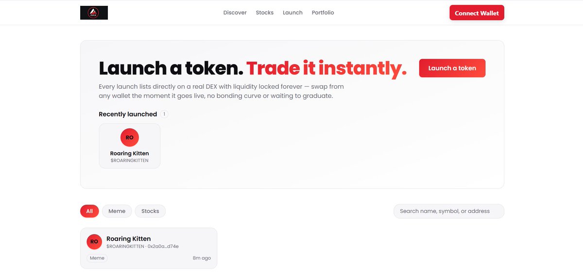 AVAXWAVE_A's tweet photo. Good Moring Everyone. New factory, same mission 

AVAX WAVE just got rebuilt from the ground up.

No bonding curve.
No waiting for graduation.
No custom trading flow.
Every token launched through AVAX WAVE is instantly swappable from any standard wallet — OKX, MetaMask, Rabby, Core, and more — from block one.
Every launch goes directly to @pangolindex  on Avalanche, using a real @Uniswap  V2-style DEX setup with liquidity locked forever. @avax 

That means the flow is simple:

→ Launch your token
→ Liquidity is created on Pangolin
→ Trading is live immediately
→ Anyone can swap from their wallet
→ Liquidity stays locked

New factory is live:

0x0DBEAC8040DcfEd4B9Fa744DEe74914bb34bD9aD
This is the version of AVAX WAVE we wanted from the start: simple launches, real liquidity, instant trading, and no artificial graduation step.
Built for Avalanche.
Built for open trading. we are working on the website after long thought we think bonding curve isn't good so we decide to remove bonding curve. thanks!
