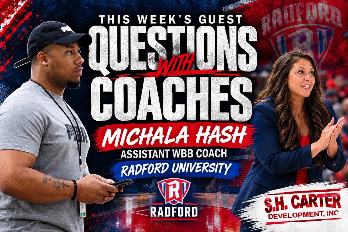 CoachKhalilS's tweet photo. 🏀 Questions with Coaches 🏀

Read what Radford WBB Assistant Coach Michala Hash (@CoachHash_ ) says about adjusting from high school basketball to the college game and what HS athletes should understand about making that transition.

Read Here ⬇️⬇️

https://t.co/zdf71OAPNl https://t.co/fQKl34DE0m