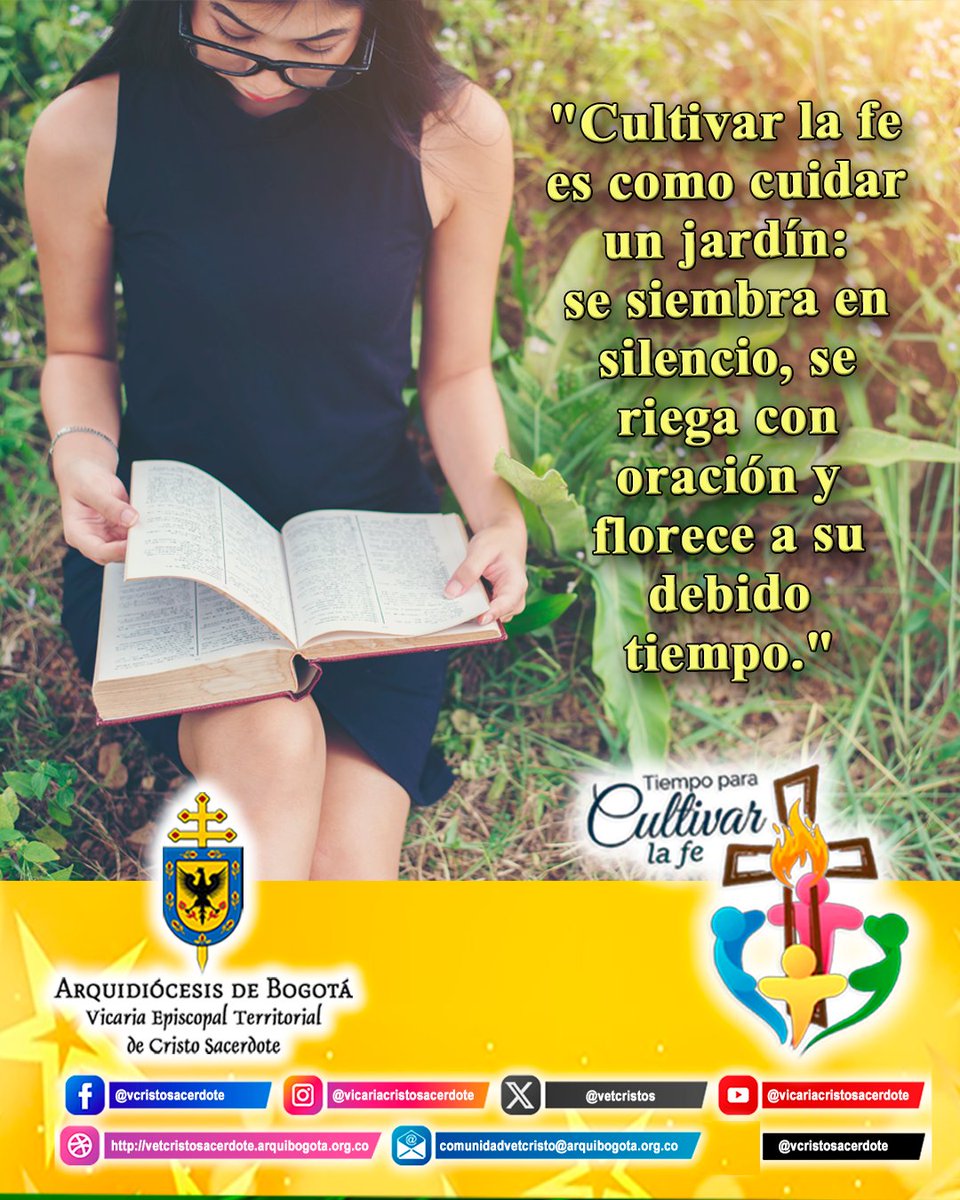 vetcristos's tweet photo. Cultivar la fe es como cuidar un jardín:
Se siembra en silencio, se riega con oración y florece a su debido tiempo

#jardin #cultivarlafe #vicaria #vicariacristosacerdote #oracion https://t.co/1rLyZq2CVM