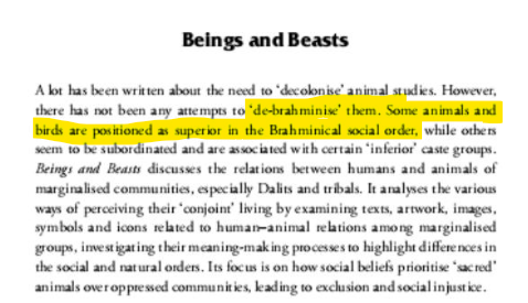 labstamil's tweet photo. Humanities in IIT get a lot of undeserved hate. Lack of awareness about the crucial work they do plays a big role in such hate, so lets put a full stop to that with 4 examples of the world class work they do - one each from faculty books, exam questions, research output and subjects taught. 

1) A humanities prof at IIT Gandhinagar has compiled an important book about "De-Brahmanizing" animal studies and decoding the hierarchical superiority of certain animals and birds in the Brahmanical soshal order.

Published by Cambridge, praised by Harvard profs, this magnum opus is priced at a meagre 1000 Rs only. It is critical that India redirects the useless money wasted on Jet engines and semiconductor fabrication to such sociology research so that we will know where exactly Owl stands in the Brahmanical aviary order. We will never become Vishwaguru without settling such civilization defining questions.

2) IIT Bombay's Sociology PhD entrance exam candidates wrote essays on the consequences of capitalism, Marx's definition of exploitation and Gramsci's definition of hegemony. A beautiful follow-up question about whether Hindutva was hegemonical was asked in the entrance exam, so that only peaceful Marxists get selected for the country's prestigious cutting edge research done within these humanities laboratories.  

My heart swells with pride that my tax money funds the sutta cost of a young 46 year old PhD candidate who studies about Marx without worrying about marks - because assigning marks/grades is itself a Brahmanical construct that our humanities researchers have done away with. 

3) If you are still skeptical about their research output, take a look at IIT-Delhi's humanities department's phenomenal research paper about the tyranny of Indian nationalism and the resistance in Kashmir. Only third world countries like USA take anti-nationals seriously, we are a first world nation that funds its own secessionism. It is baffling why aren't patriotic Indian taxpayers taxed 78.6% more so we can produce more such liberal thinkers?

No wonder we rank 6th in the useless nominal GDP rankings but are ranked below Iraq, Azerbaijan and Libya in the metric that matters - Human Development Index.

4) And finally, let us look at what IIT humanities students actually get to study.  While the world is uselessly studying about Machine Learning, Quantum Computing, Hydrogen Fuel cells and CRISPR gene editing, IIT Bombay's best minds are studying a 6 credit course on "Reading Fiction"

How can we call ourselves world class thinkers if we do not understand the inner world of the characters in Arundhati Roy's Booker winning book of why did the mixed twins sleep with each other. This is how we build sharp minds. Remember that while you are lazily clocking 60 hour workweeks, there are hardworking students in airconditioned rooms of Powai trying to figure out the narrative subtext behind the curtains being blue from a 19th century novel.  

Hopefully you are convinced now why we should absolutely have more funding for the value crating humanities departments within the useless STEM institute called IITs. Jai Bhim, Jai Samvidhaan, Jai Humanities.