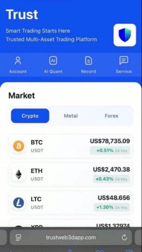 Spooleypoole's tweet photo. ⚠️ #trustweb3dapp Watch out for guaranteed crypto profits or unusually high-return claims. Verify the platform and its promises independently before transferring any funds. #CryptoScam #BTC https://t.co/NemIA2OZrG