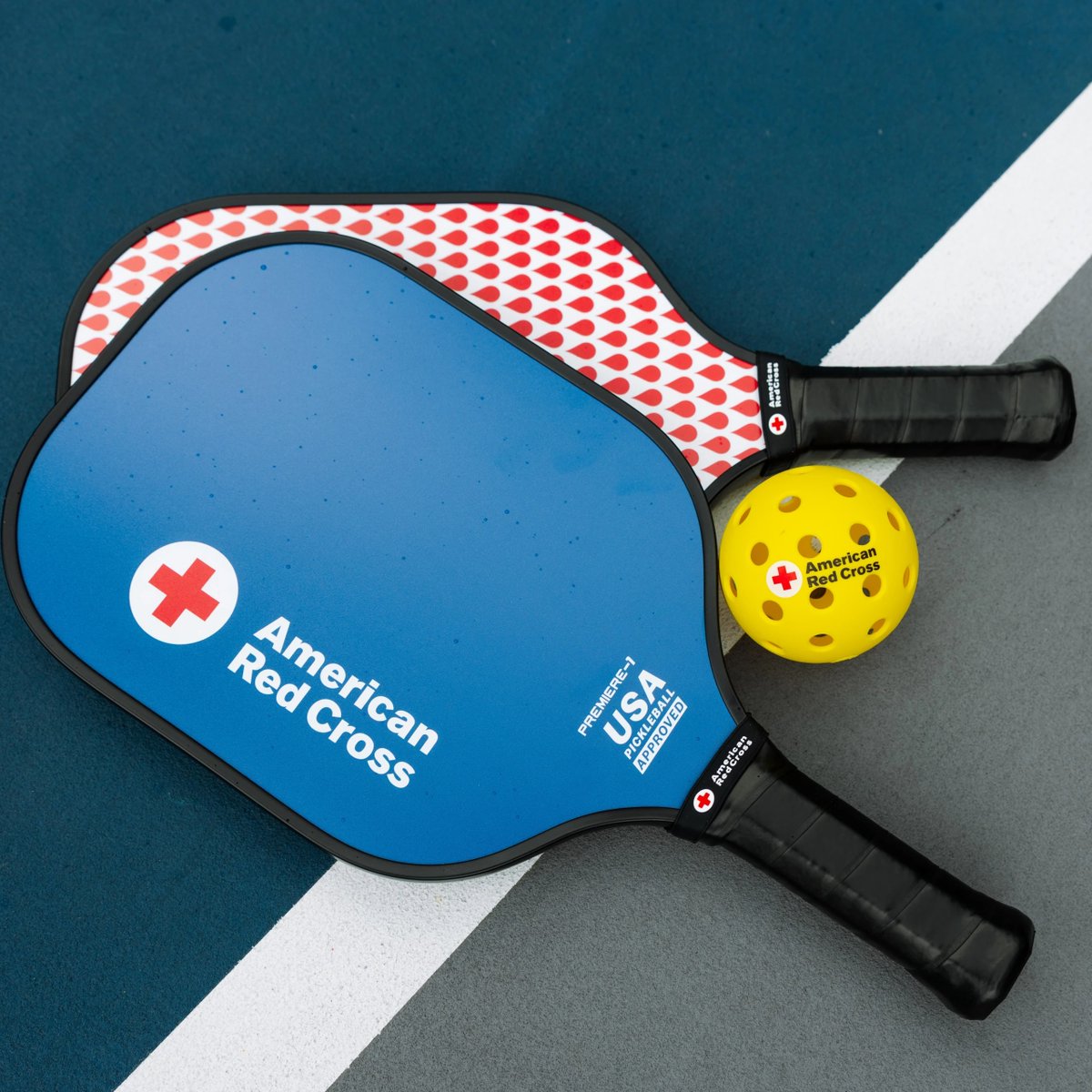 CTRedCross's tweet photo. We're serving up something special. Take home an exclusive pickleball paddle and ball, while they last, when you come to give blood or platelets Sept. 21-30 at a Red Cross blood donation center and mention “pickleball.” Book your time: https://t.co/3YnfKwTRU5 https://t.co/O57RefoPqv