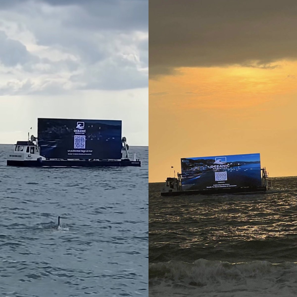 CerebrosG's tweet photo. Completamente oficial, los anuncios han llegado en los atardeceres de la playa, esto en Puerto Vallarta. https://t.co/MNzcJ5KroK