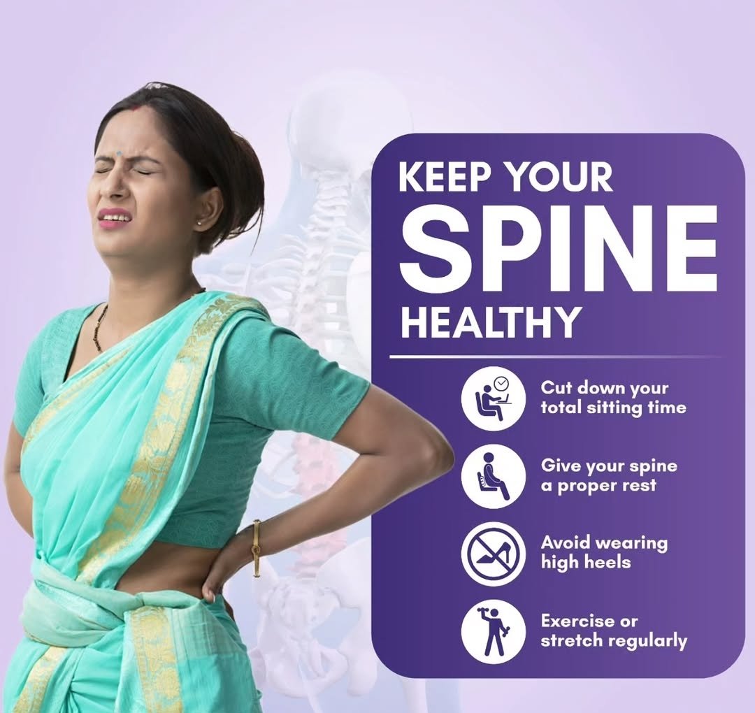 Sushree8891's tweet photo. Take care of your spine today, so it can support you for years to come.
Move more, sit less, stretch regularly, and give your back the rest it deserves. @ICMRDELHI @PIB_India @MoHFW_INDIA @UNICEF @UNICEFIndia @WHO @MinistryWCD 

#SpineHealth #BackCare #HealthyLifestyle #Wellness https://t.co/05g7W9yhjn