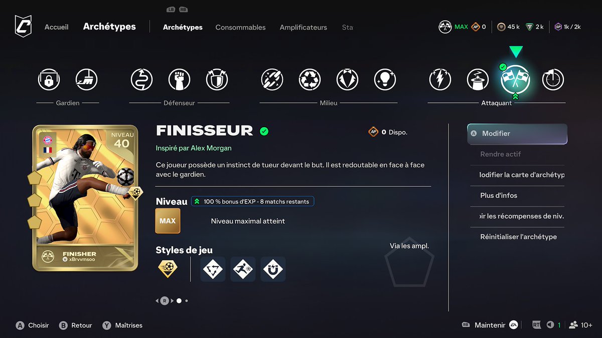 xBrvvmsoo's tweet photo. Build BU Finisseur LVL 40 #proclubs #fc27 #clubpro https://t.co/vMtJiTletS