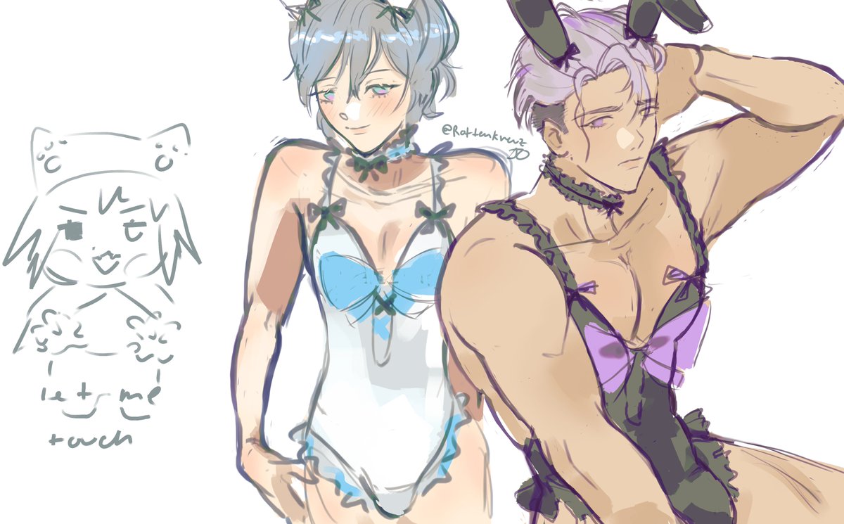 rottenkreuz's tweet photo. i did it........ rough sketch

should i finish it? https://t.co/a41xafHlFo