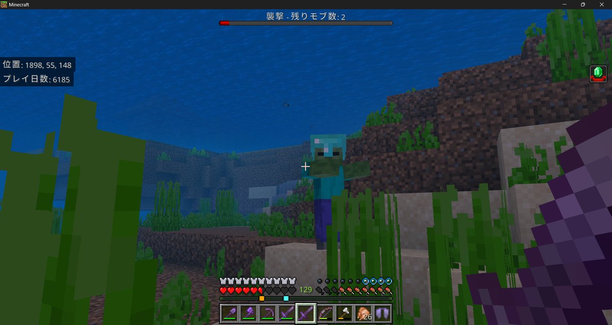 2057p_m's tweet photo. 1/22,900の確率で湧くらしい
ラッキーすぎる
#minecraftㅤ https://t.co/EfOnb8lR22