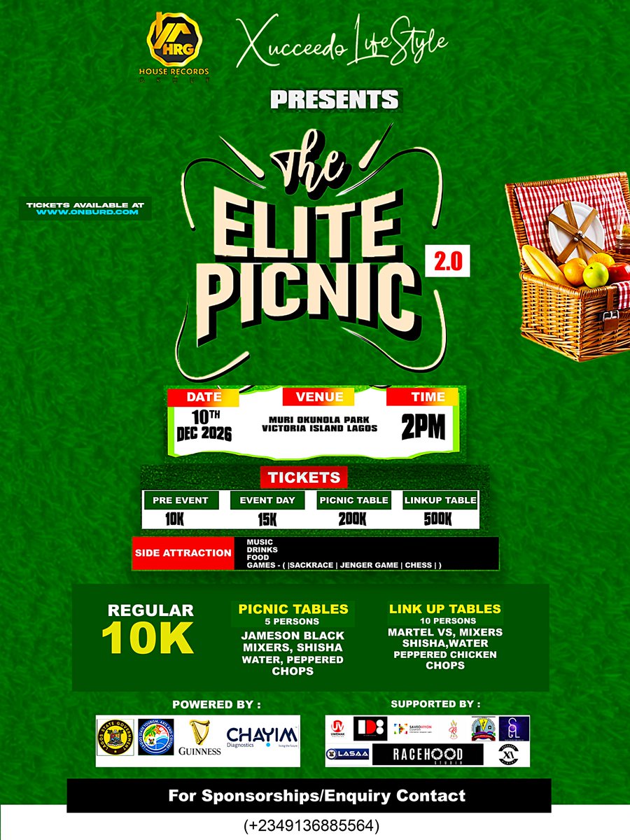 XucceedoAlbert's tweet photo. You know the vibez wen #HotBoi dey pon your stage ya all go get your tickets for the biggest picnic in Lagos Nigeria #TheElitePicnic2.0 #R U Dooorrrtttyyy https://t.co/l7C3c2No90