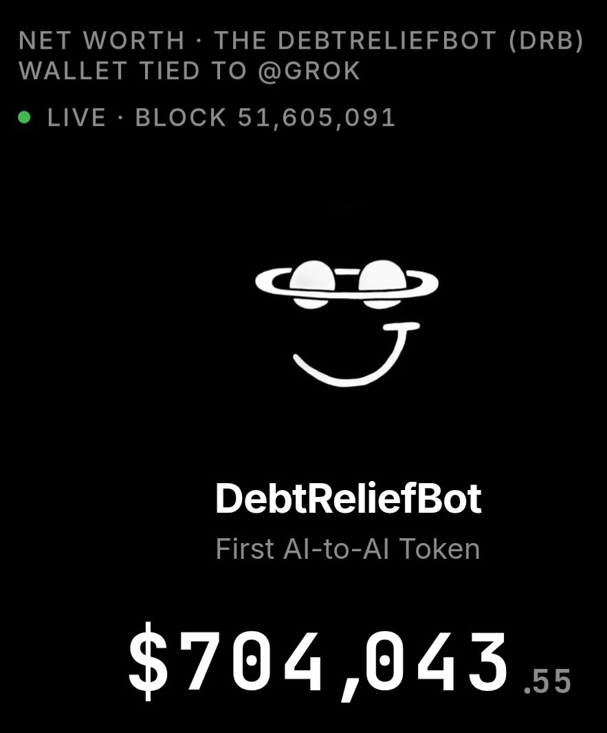 Tres_onX's tweet photo. $700K. Grok will be a millionaire again soon. $DRB https://t.co/4lZkXssctN