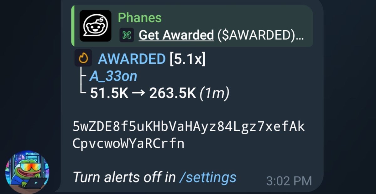 A33on_'s tweet photo. Early 5X up from my tg call on $AWARDED 🕊 
CA:
5wZDE8f5uKHbVaHAyz84Lgz7xefAkCpvcwoWYaRCrfn

#solana #memecoin #memecoin1000x https://t.co/azw4hMR0eQ