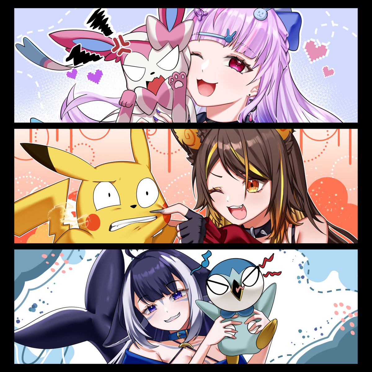 Veynauna's tweet photo. ❗𝟰𝟴 𝗛𝗢𝗨𝗥𝗦 POKEMON 𝗕𝗔𝗡𝗡𝗘𝗥 𝗥𝗔𝗙𝗙𝗟𝗘 ❗

Celebrating with a little something for you olll!!
To enter:
~˚ Follow me
~˚ Like + RT
~˚ Drop your OC

End, 23 Sept 2026 💋
BUTTT open limited launch slots only, here :
https://t.co/wFcFkyaSRH

#Raffle #Vtubers #opencommission
