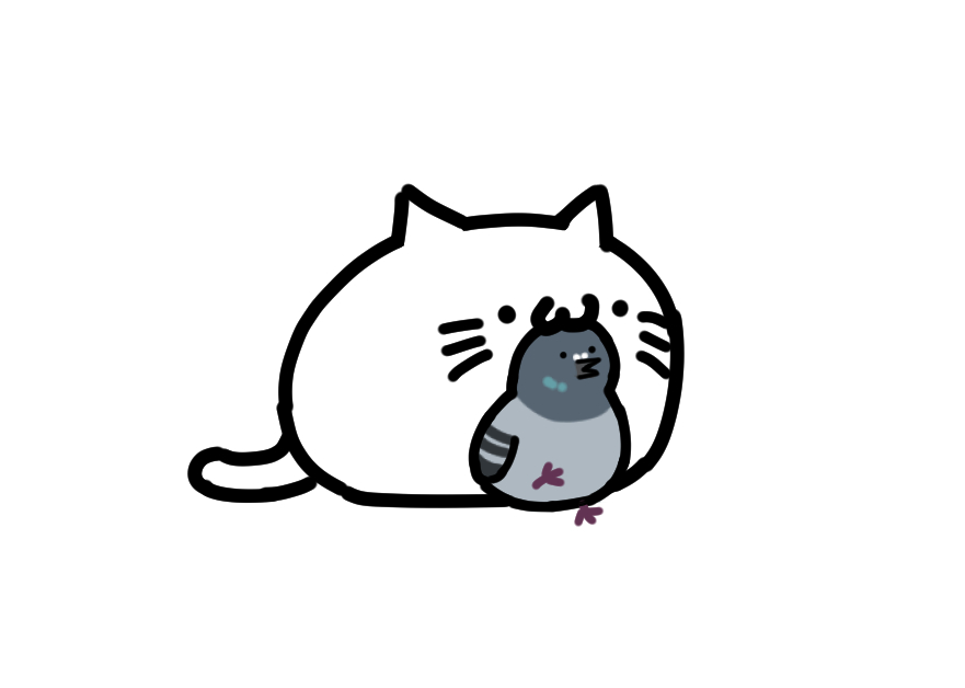yamatozi201's tweet photo. ねこに舐めれてる鳩の動画すこ https://t.co/DQpnu6iLzg