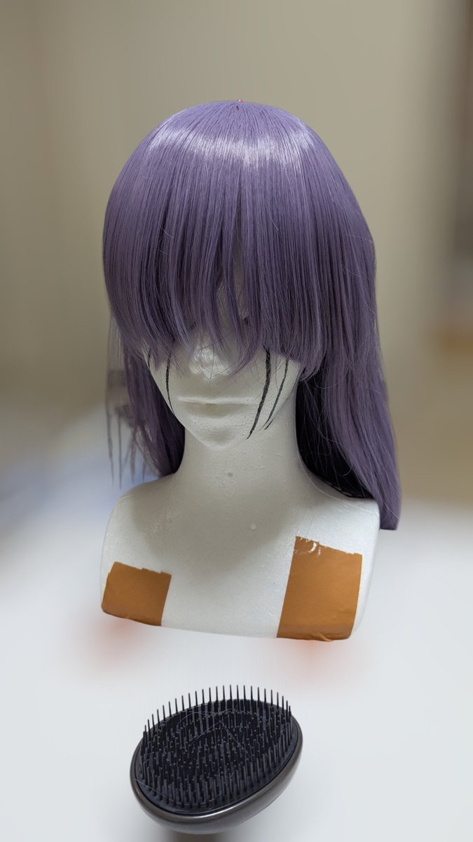 GrayPan8293's tweet photo. 人生初ウィッグセット。とても切りすぎが怖い！🥺 https://t.co/B4G74i7fje