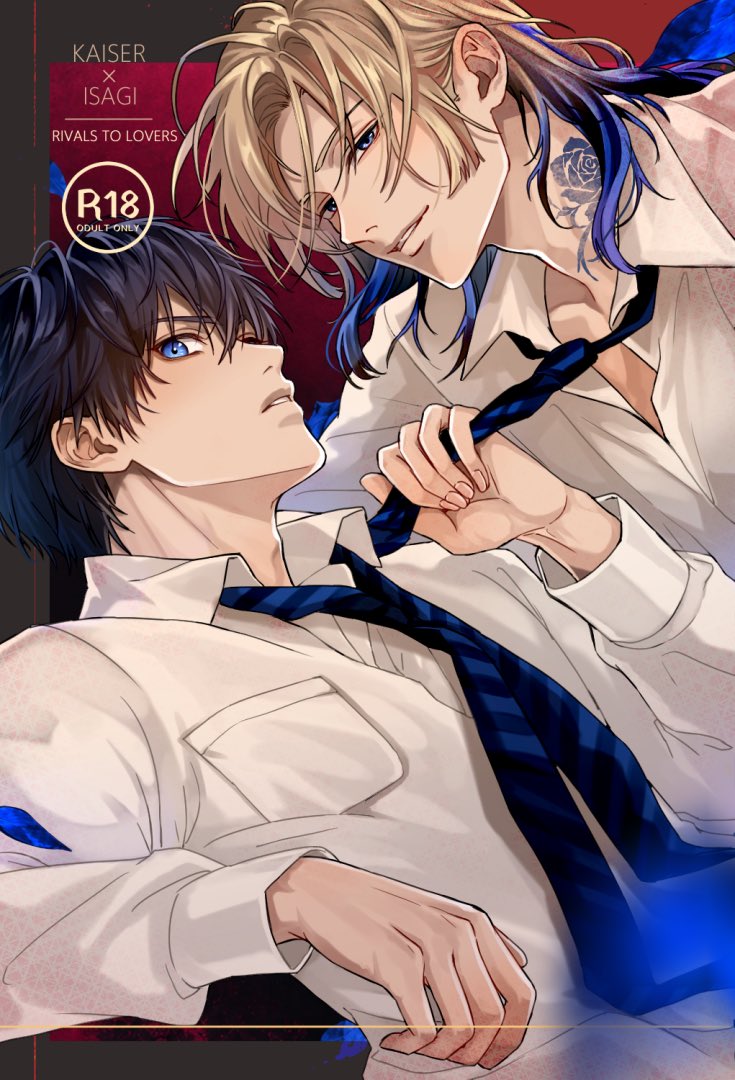 HZ_Koro's tweet photo. 「OBSESSION.」
カイ潔｜同人誌表紙

イラストと表紙デザインです🌹
#kiis #カイ潔 https://t.co/v8ItU42OHu