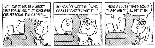 InfiniteAndy's tweet photo. @WeMeanwhileShow And then there's Peanuts, which you probably know better under the names Charlie Brown and Snoopy. The characters originally started as a comic strip, but they've already been adapted for numerous series and films.
And they also like to philosophize. https://t.co/PP7LXRiPSX