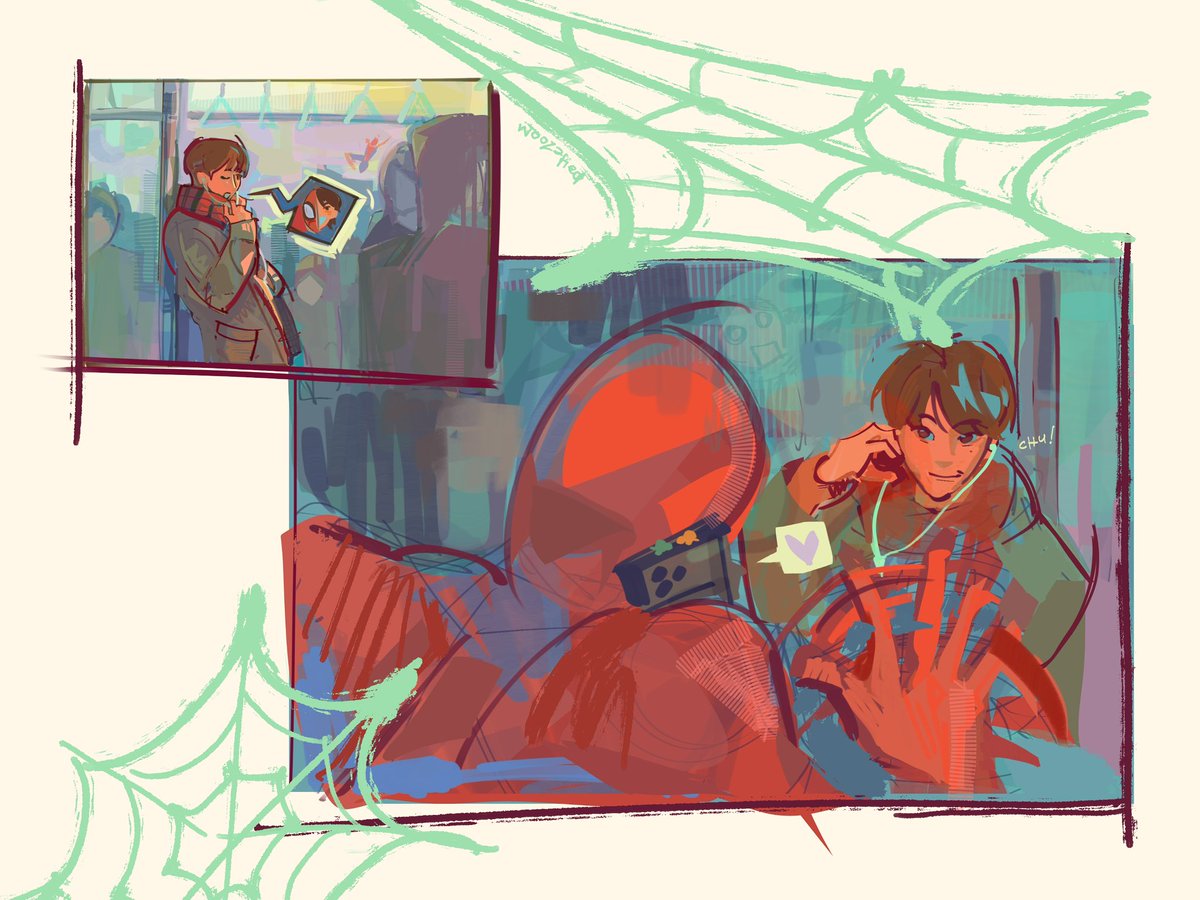 woozafied's tweet photo. Boom #boochan. but spiderman. Boom https://t.co/cQd2vljCAZ