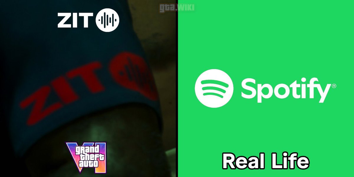 NolixGTA's tweet photo. SPOTIFY IN GTA 6 IS CALLED ‘ZIT’ https://t.co/9CZMVQ1hY9