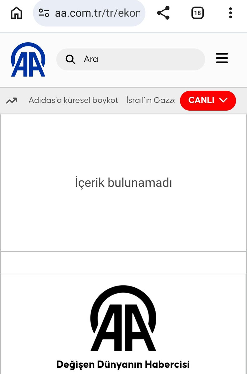 CerenBalparmak's tweet photo. ANADOLU AJANSI Tera holding ve Emre Tezmen'i öven geçmişteki tüm haberleri SİLMİŞ.

Google'da aratınca haber başlıkları çıkıyor ama tıklayınca İÇERİK BULUNAMADI uyarısı geliyor.

🟥 Örnek : https://t.co/zK5j2iAEzQ https://t.co/BIIKlZzQmn