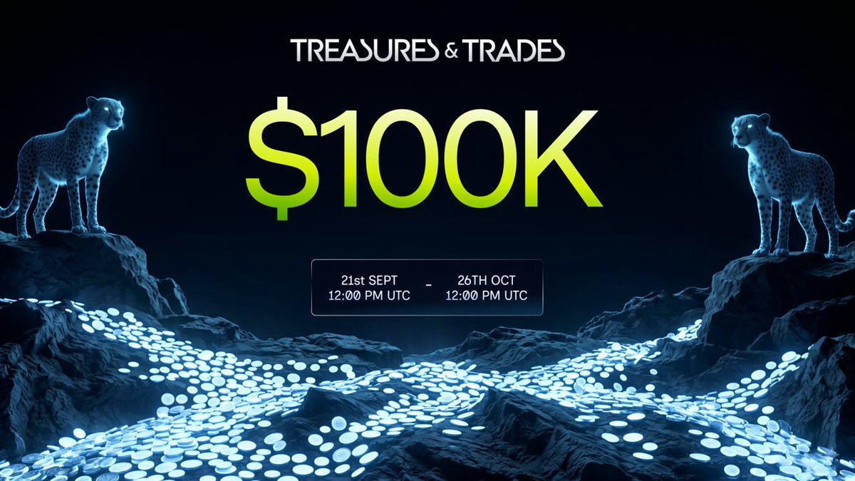 verantaxyz's tweet photo. $100,000 USDC. 5 weeks. Powered by @base.

Treasures and Trades
Do you have what it takes? 🐆 https://t.co/W6lTnXlHJS