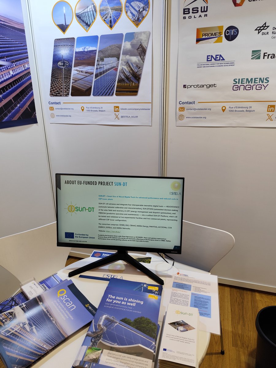 SUN_DT_Project's tweet photo. ☀️ SUN-DT at SolarPACES 2026 ☀️
👉 Full article: https://t.co/099kJgPYFT
Funded by #EuropeanUnion (GA 101234781) @cinea_eu https://t.co/4elQHEacBz