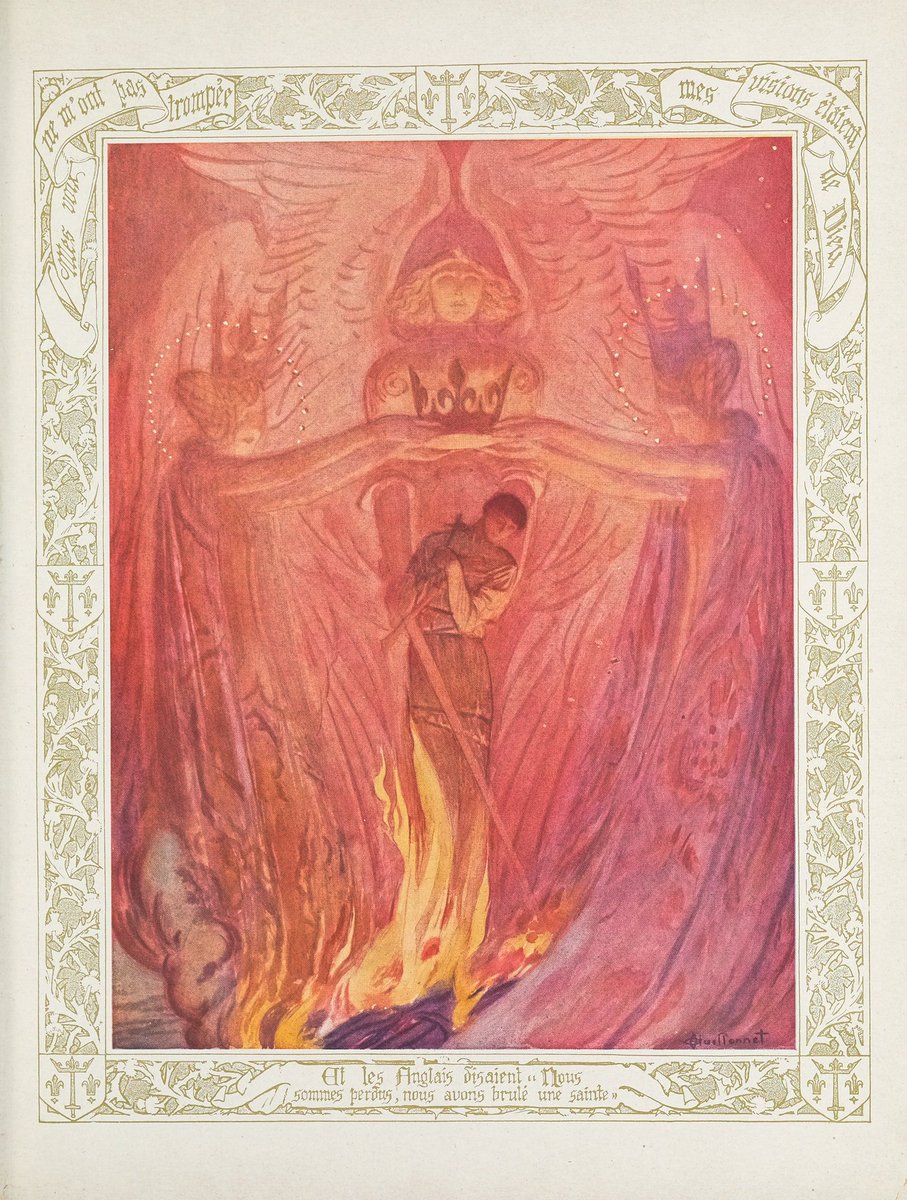 pearlusconi's tweet photo. Jeanne d'Arc, by Frantz Funck-Brentano, illustrated by Octave Denis Victor Guillonnet, 1912 https://t.co/AYRZ9eKYLt