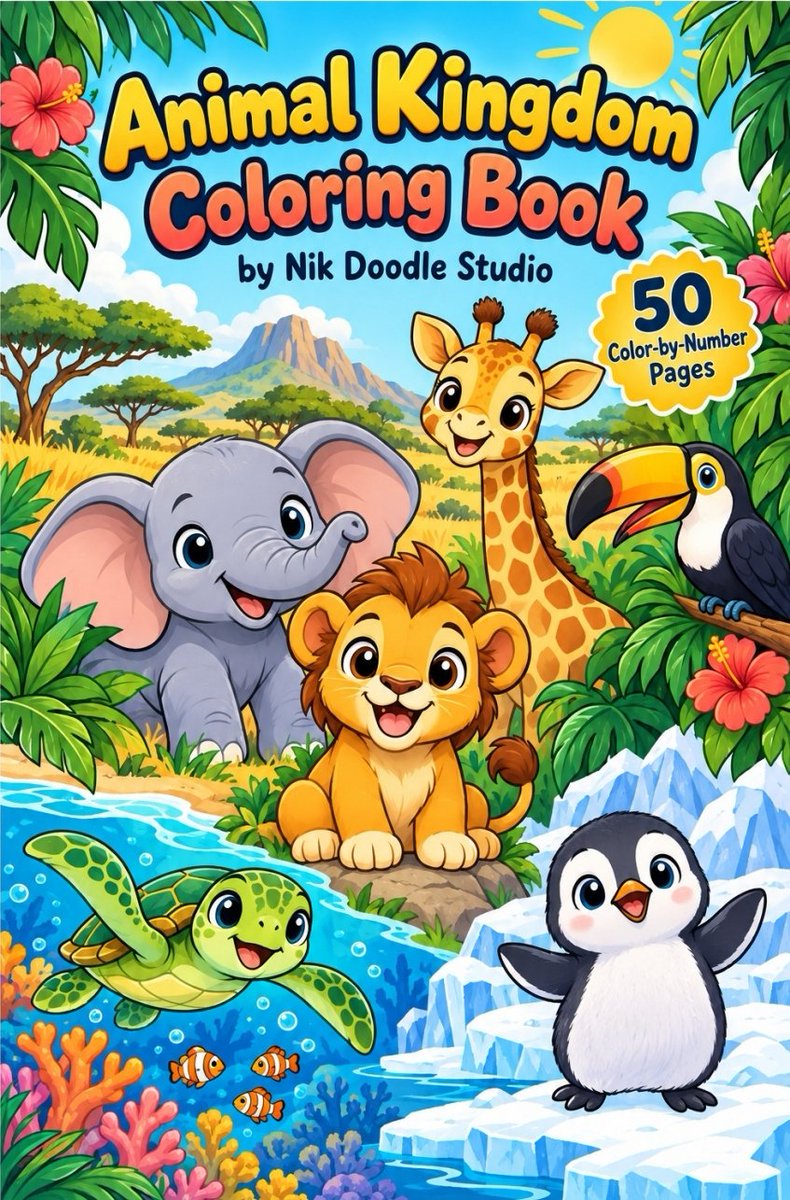 nikdoodlestudio's tweet photo. Numbers Coloring Book: Animal Kingdom.

A playful coloring adventure for little artists with big imaginations! Each animal has it's own description for kids to learn more about.

If you want to purchase a copy, see link below:

https://t.co/2kZmKlgldJ

#ColoringBooks https://t.co/T2xbbrRTDP