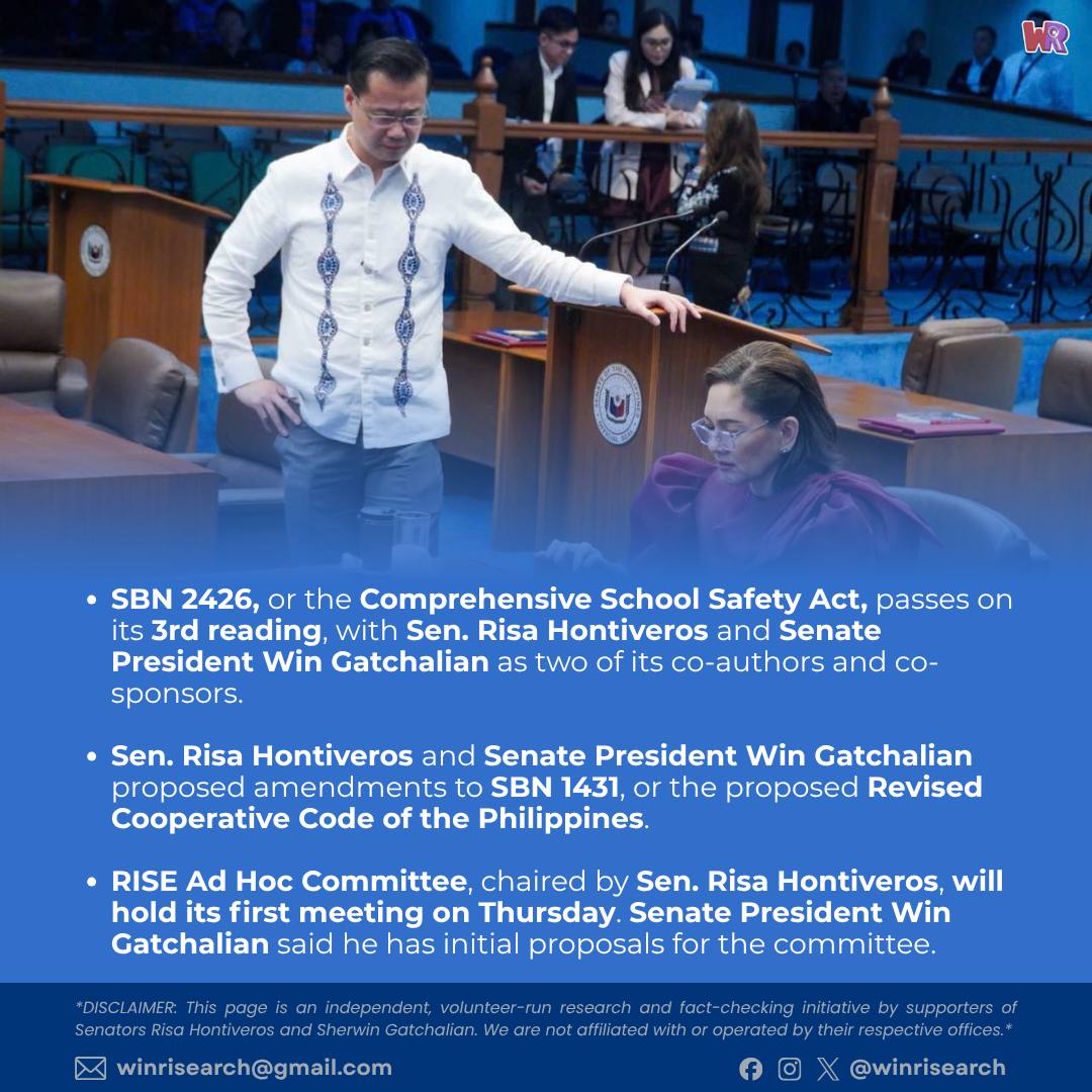 WinRisearch's tweet photo. Senate Session No. 21 #WinRicap
Find out what WinRi did at the plenary today. The Senate’s Mowm and Dawd kept the floor in check. 💜❤️
#WinRi #RisaNa2028