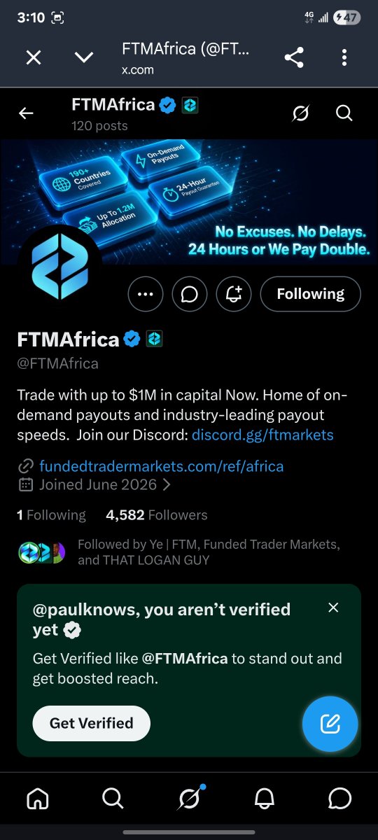 paulknows's tweet photo. @biggestXv @FTMarketslive @spideycrypt @Ye_FTM @FTMAfrica All done ✔️ https://t.co/R46VVB0h82