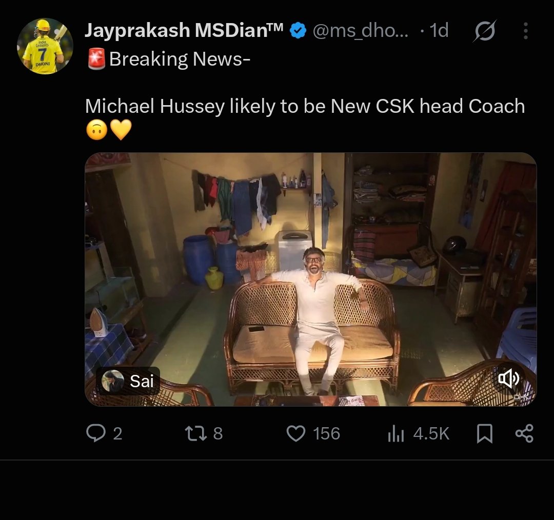 thor_csk's tweet photo. @ms_dhoni_077 Stop your shit ass man. Strawberry farmer gave slipper shots to engagement farmers like you 😂💦 https://t.co/ABadah9l57