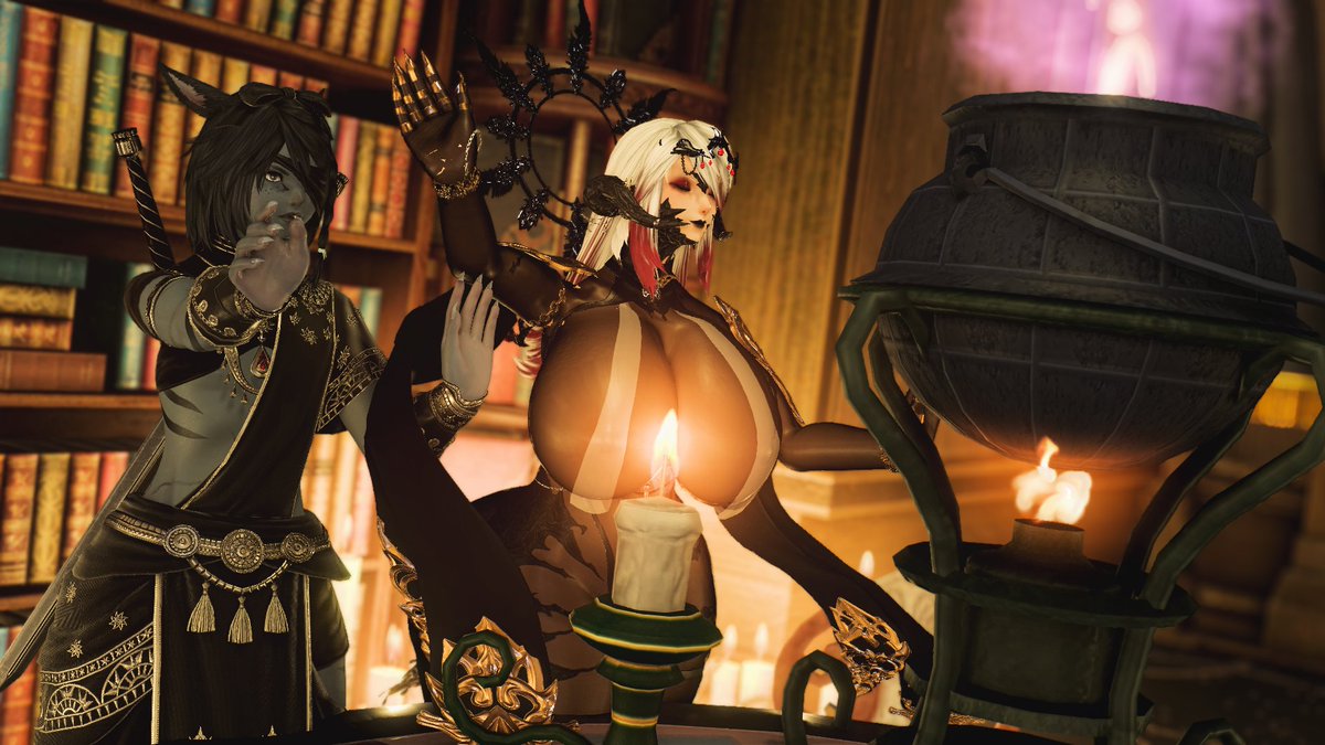 Dooglecat's tweet photo. It’s time to brew the new flavor of Mountain Dew. With @Salter025 

#pohposting #gpose #gposer #miqote #femboy https://t.co/gBdwSckMKw