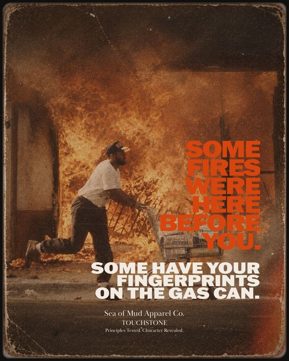 seaofmudapparel's tweet photo. The fire does not need another man standing in the smoke explaining why it is not his fault.
Some of it was here before us. Some of it has our fingerprints on it. Either way, you still need to hold your line.
Read TOUCHSTONE 015 ⤵️
https://t.co/se90PdHpSX
#TouchstoneJournal #PersonalAgency #SelfReliance #Responsibility