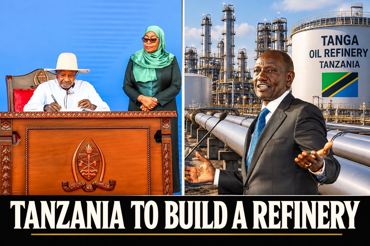 sholard_mancity's tweet photo. Tanzania is not “competing” with Kenya. Tanzania is simply finishing the job while we keep making announcements.

Uganda’s oil was meant to leave through Kenya. We lost that deal in 2016 because Tanzania’s route was cheaper, safer, and already had a working port.

That oil is now going through EACOP to Tanga. The pipeline is almost done. First oil is coming. About 230,000 to 246,000 barrels a day will leave through Tanzania, not Kenya.

Now Kenya wants a huge, 700,000-barrel-a-day Dangote refinery in Lamu. That sounds impressive. But a refinery needs oil.

Turkana does not have enough. The usable oil there is about 429 to 560 million barrels, with peak production maybe 20,000 to 50,000 barrels a day. That cannot feed a 700,000-barrel plant.

South Sudan still sends most of its oil through Sudan. Kenya’s alternative pipeline is still mostly on paper. Uganda’s oil is already committed to Tanzania, and Uganda is also planning its own smaller refinery.

Tanzania has now answered Lamu with a $20 billion energy hub in Tanga thats to include a refinery.

So, the real question is simple: Where will Lamu get enough oil, every day, for years?

If nobody can show the contracts & plan, this is not a plan. It is a gamble.

Do not blame Tanzania. They did the work. We did the press conference.
