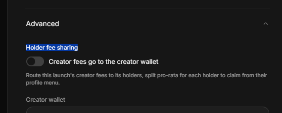KyuBtc's tweet photo. @Fosky68 le haz activado en advanced Holder fee sharing ? o no? tengo esa duda. https://t.co/INT3zzcqnm