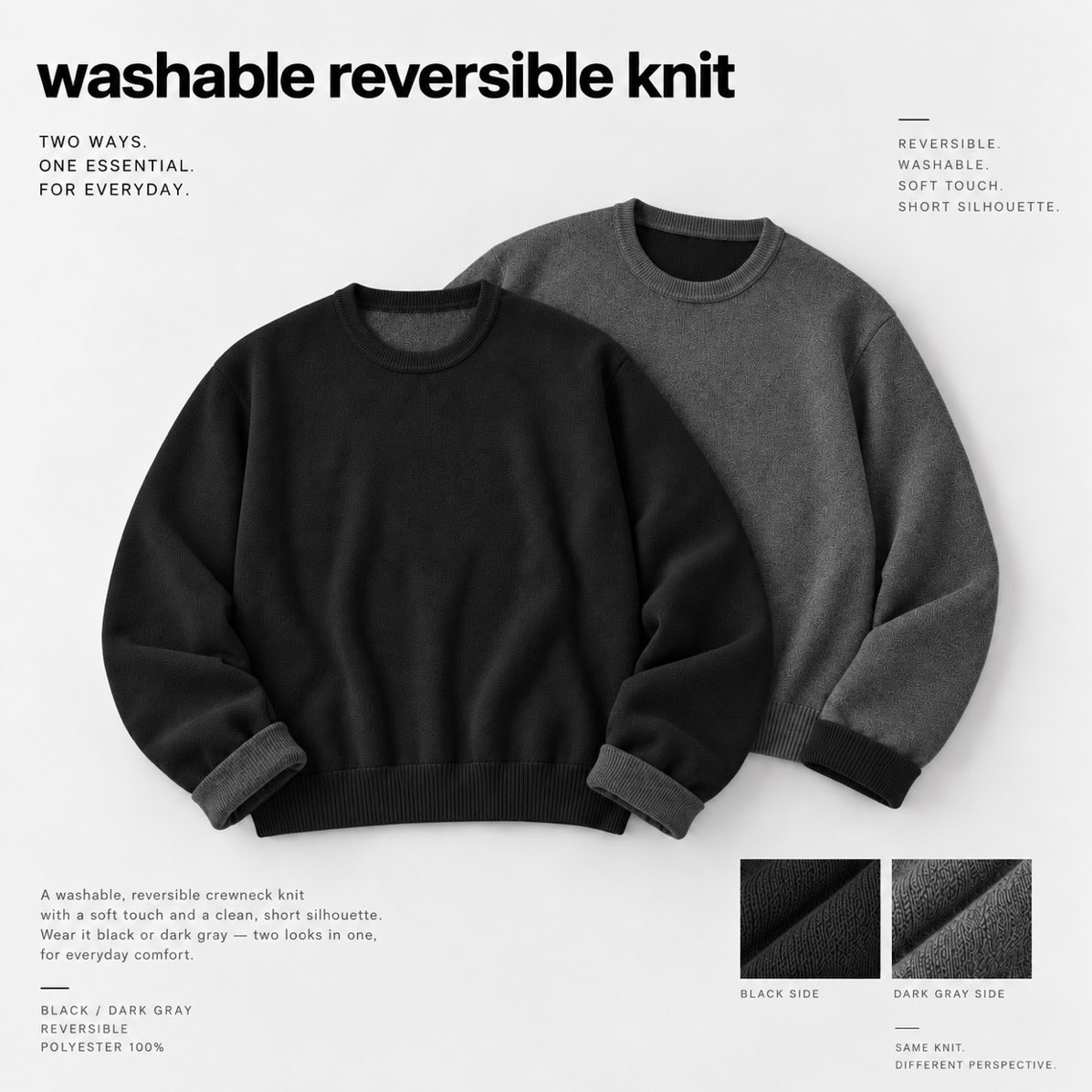 Re063_fygi's tweet photo. UNIQLOから乗り換えます...

実質2,000円台で買えるコスパ最強ニット。
リバーシブルで着れるし、
袖をまくった着こなしが可愛すぎるよ https://t.co/HdBAyCz0sH