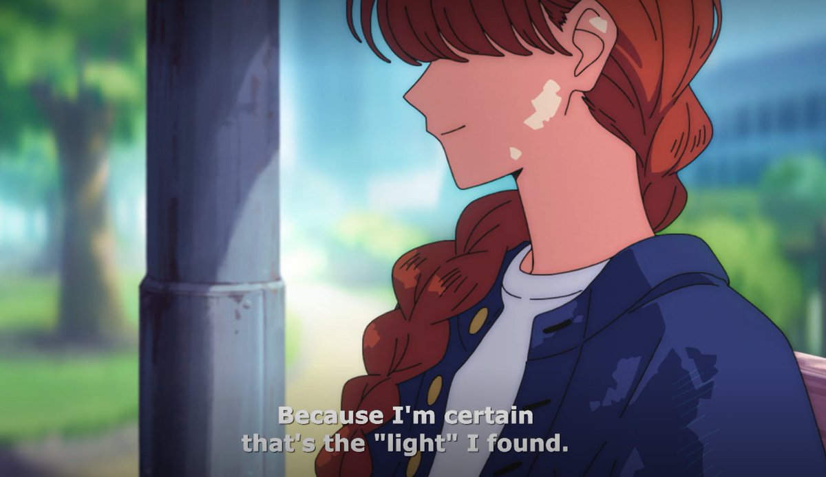 beewIw's tweet photo. so mari helps her move from operating out of duty and sacrificing herself for others, to achieving "love for life".  

"All this time, I think I was just searching for this. A world where I wanted to be. That's all I wanted." https://t.co/35y04oY0yL
