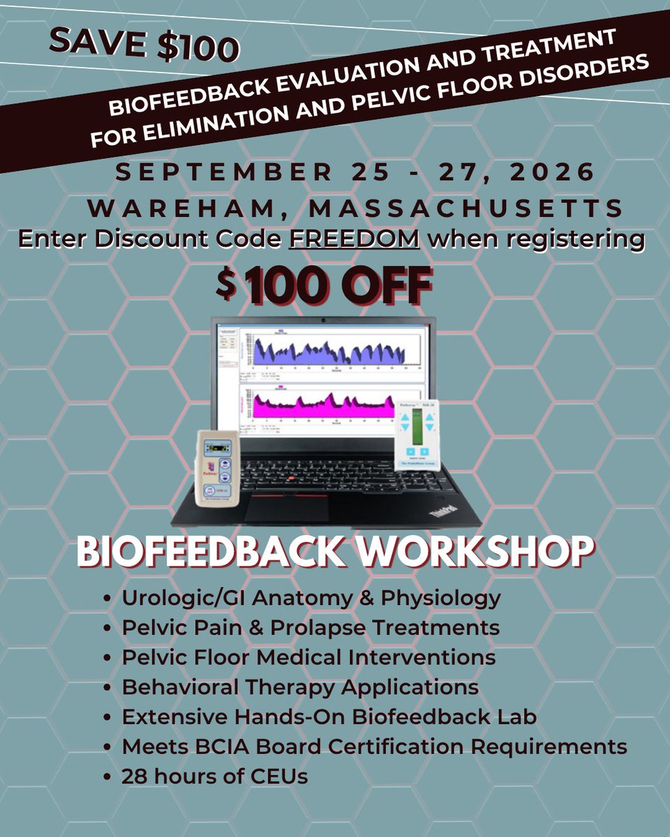 CurrentMedTech's tweet photo. Register Today for September 25 - 27 at CMT in Wareham, MA!
https://t.co/qryxV403Pe
#PelvicFloorHealth #CMTMedical #OT #AOTA #APTA
#physicaltherapist #PT #PTeducation #physicaltherapyclinic
#physicaltherapyschool #physicaltherapyclasses https://t.co/xTG3qP7sJF