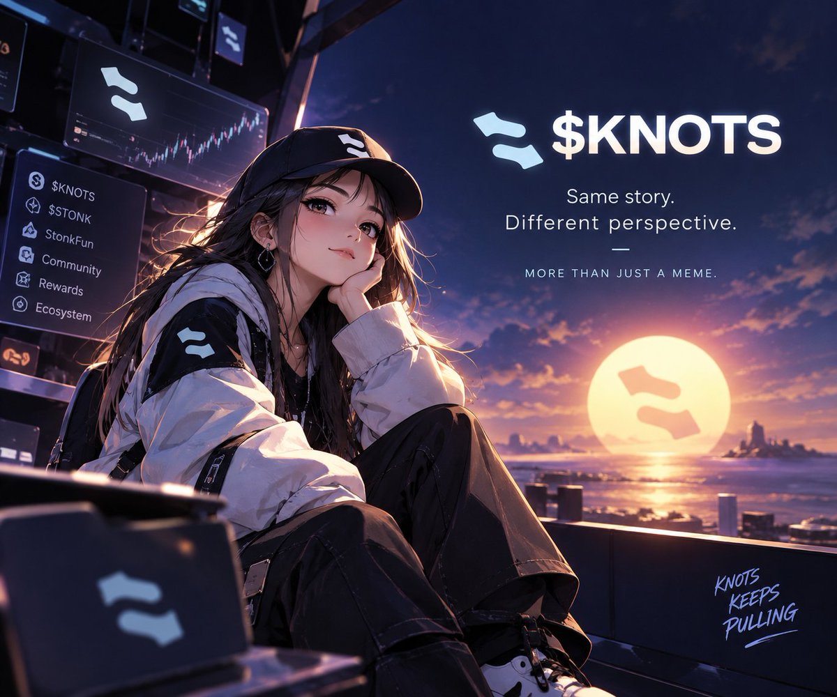heawte's tweet photo. There’s a big difference between something that catches your attention and something that keeps earning it.

Solana moves fast. New memes, new launches, new narratives there’s always something trying to become the next thing everyone talks about.

Most of them are forgotten just as quickly.

For me, $KNOTS took a different path.

The meme was what made me notice it. The mechanics are what made me stay curious.

There’s the connection to $STONK, the StonkFun ecosystem, holder rewards, the activity building around it, and a community that keeps giving people something to talk about.

None of that makes the outcome certain. Crypto doesn’t work that way.

But I don’t need certainty to stay interested.

If something keeps giving me new reasons to look deeper instead of just another reason to look at the chart, that’s enough.

And that’s exactly why $KNOTS is still on my radar.