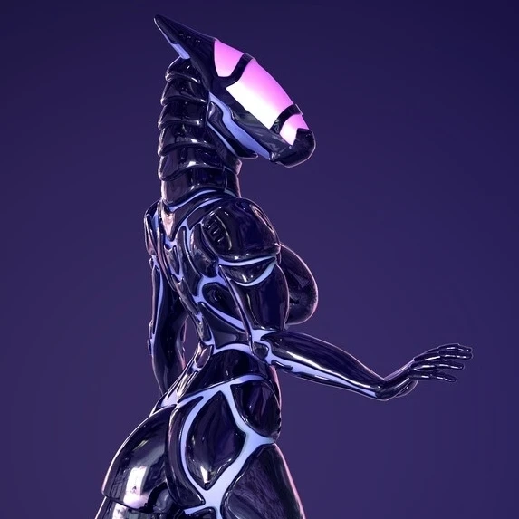 ashangryviens's tweet photo. Chrome soul. Neon heart. 💜
A futuristic character study.

#commissionopen  #blender #model #comms https://t.co/1ZP6gPed9s