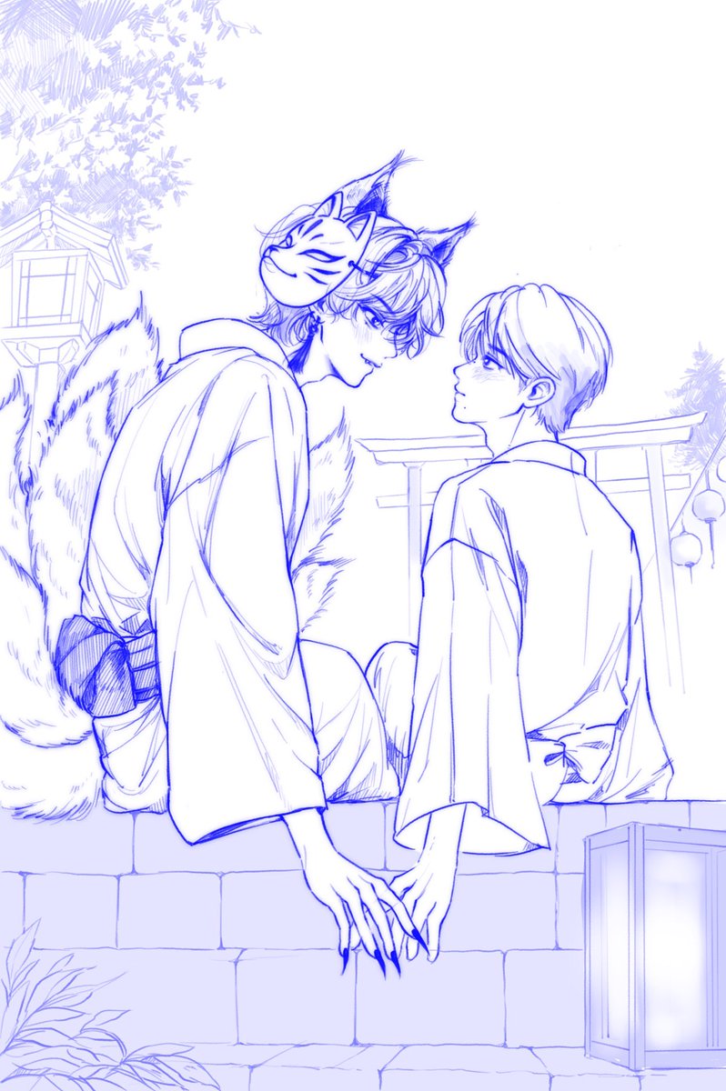 myo_ong9's tweet photo. 죠윰
고양이 요괴🐱 소년 🍙

나중에 완성해올게요… 일단 대충 선만… https://t.co/eYKuFEgQ8R
