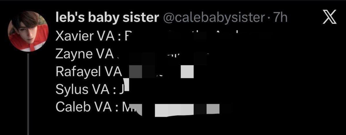 lemonwxo's tweet photo. If you guys care of your LIs and the real voice actors behind them PLEASE make sure to report these two and other accounts who are spreading and spamming their real names and identities because their velcro virus didn't came back so they are resorting to these disgusting things https://t.co/LHH6suXu4L