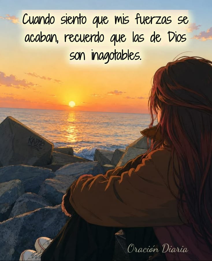 oracion_diaria's tweet photo. No tienes que cargar con todo tú solo(a); cuando tus capacidades llegan al límite, la gracia y el poder de Dios actúan. https://t.co/UEksV3HOT6