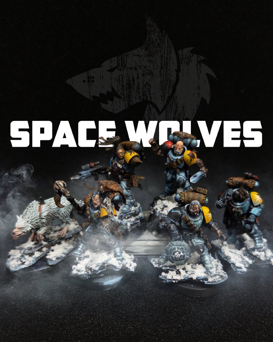 burunuu's tweet photo. My first set of wolvessss..... I know there are lots of things not painted or missed or something and i lost few parts during assembly as well so I am not touching this again.... at least for a while...
.
.
.
#warhammer40k #warhammer  #paintingwarhammer https://t.co/9GcCdLvDhe