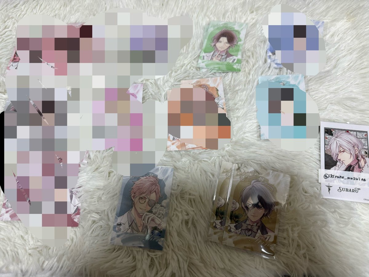 kumo_kumo_0528's tweet photo. 【交換/買取/譲渡】DIABOLIK LOVERS ディアラバ SECRET SWEET ROSES SSR ラメ ポラ風カード ポラカ

※FF様がサーチバン中の為代理

《譲》お写真のお品物/希望額
《求》スバル＞定価送料PayPay送金

郵送のみ。

こちらで決まりましたら、
FF様の垢とお繋がりいただきます。 https://t.co/wvuQugw1WU