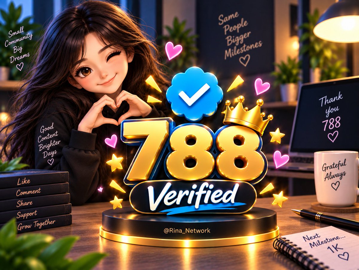 Rina_network's tweet photo. 788+ Verified Followers gOal? 🎯

COmment ➜ YESSS 🪄🧐

Let's bOOst yOur page tOgether 🎊🚀 https://t.co/qP41F3CkHr