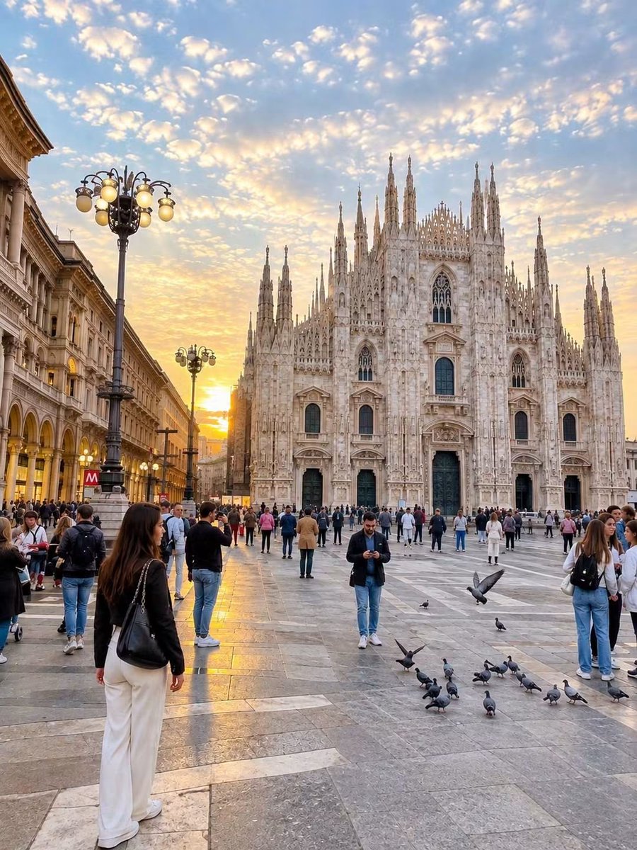 SeascapeNature's tweet photo. Cathedral of Milan, Italy 🇮🇹 https://t.co/Jl0pe1iBBJ