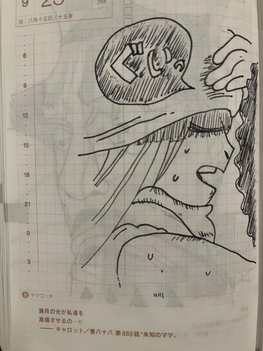 Kama_Chan_OP's tweet photo. 今日のほぼ日ワンピDIALOGUEは、キャロット！
スーロンキャロット可愛いよね〜
#ONEPIECE 
#ほぼ日手帳2026
#模写イラスト https://t.co/90tEo791iB