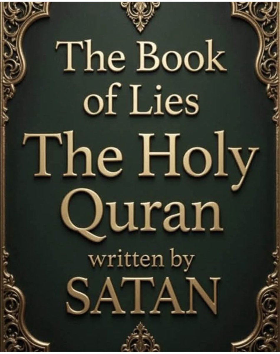 DieHard45RG's tweet photo. The bible of satan 👉🏻quran (crapon)

Remove muslims from the US 

Destroy this satanic book and never allow your family to touch this trash! https://t.co/mtxyVIPIyz