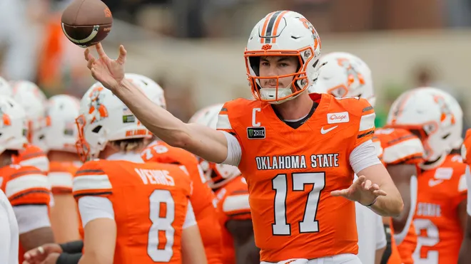 coenbroscowpoke's tweet photo. Oklahoma State-West Virginia might be the most underrated game of the week. Renewed excitement around both programs, playmakers on both offenses and a night game at Milan Puskar. This has all the makings of a vintage, wildly entertaining Big 12 matchup. https://t.co/BCuzrHRfsy