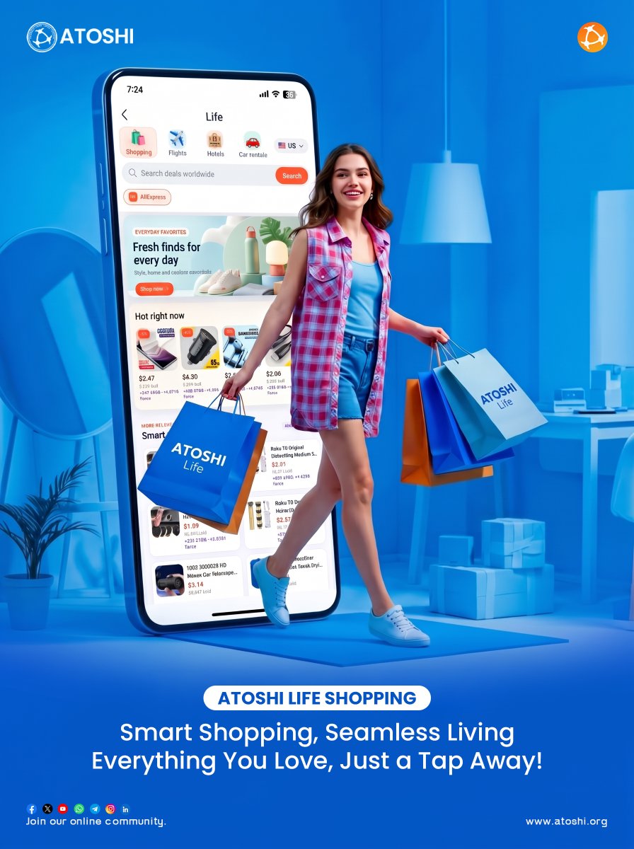 atoshiofficial's tweet photo. SHOP SMART WITH ATOSHI LIFE! DISCOVER TOP DEALS, EFFORTLESS LIVING, AND EARN REWARDS TODAY!

Team ATOSHI
🌐 Mining Made Simple. Powered By Community.
📢 X: https://t.co/mKu51rdCUH https://t.co/Wyc7St3kp2